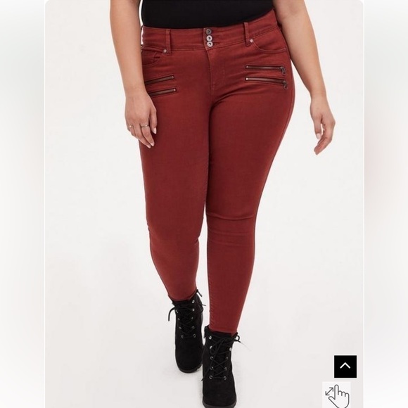 Torrid Jegging Skinny Super Soft High-Rise Multi Zip Jean - Picture 1 of 10